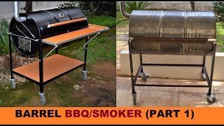 HOW TO BUILD A BARREL BBQSMOKER PART 1 [upl. by Hamner]