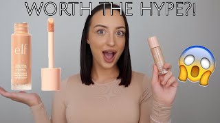 Honest ELF Halo Glow Liquid Filter Review and Try On [upl. by Gabriella]