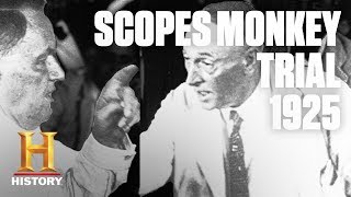 Scopes Monkey – Rare Footage of the quotTrial of the Centuryquot  Flashback  History [upl. by Anal428]