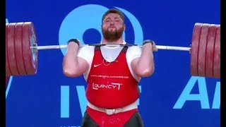 Men’s 105 kg A Session Clean and Jerk  2017 IWF Weightlifting World Championships WWC [upl. by Odrarej513]