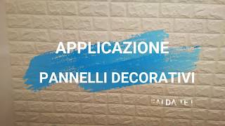 Pannelli decorativi  applicazione [upl. by Arekat]