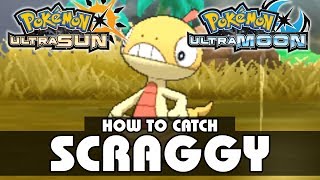 Where to Catch Scraggy  Pokémon Ultra Sun and Moon [upl. by Grose]