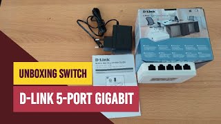 Unboxing Switch DLink DGS1005A 5Port Gigabit [upl. by Enomaj]