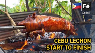 Native Cebu Lechon in Ilocos Norte Philippines  Filipino Village Cooking  1231 [upl. by Rimaj]