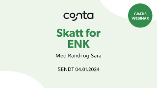 Webinar Skatt for ENK [upl. by Macknair]