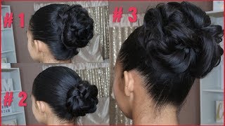 3 PEINADOS RECOGIDOS FÁCILES Y ELEGANTES  3 EASY ELEGANT UPDOS  CUTE GIRLS HAIRSTYLES [upl. by Lotz]