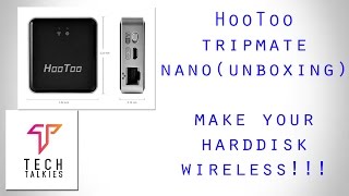 HooToo Tripmate Nano Unboxing Make Your HardDiskPendrive WIRELESS Via Wifi  Hindi [upl. by Gaillard]