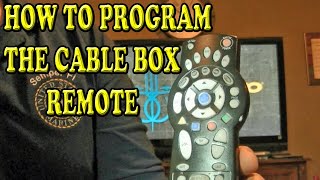 HOW TO PROGRAM A CABLE BOX REMOTE [upl. by Halak]