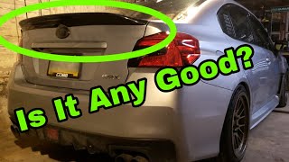 15 WRX Ebay Carbon Duckbill Install [upl. by Aham941]