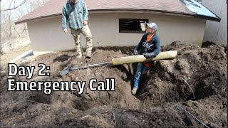 Day 2 Emergency Foundation repair [upl. by Trilbee]