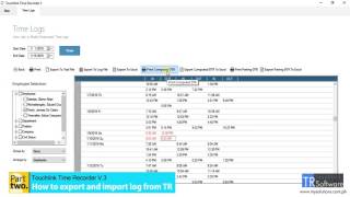 Importing and Exporting Logs from the Device  Touchlink Time Recorder Software [upl. by Vidda626]