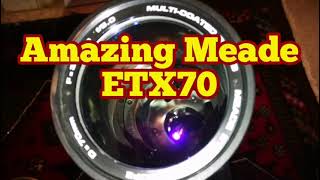 Amazing Meade ETX70 Refractor Telescope [upl. by Giacopo]