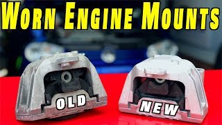 How To Replace Worn Engine Mount and Transmission Mount [upl. by Cassi]