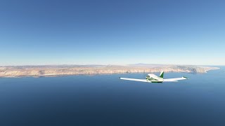 Landing at Socotra Yemen OYSQ with the Piper Comanche in Microsoft Flight Simulator [upl. by Steinway]