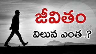 Value Of Human Life   Telugu Motivation Video  Voice Of Telugu [upl. by Hackathorn]