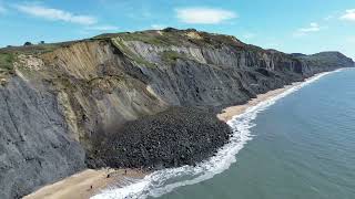 Landslip at Charmouth Dorset [upl. by Oznola654]