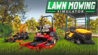 This is AMAZING Lawn Mowing Simulator  Running a PROFESSIONAL Mowing Business [upl. by Tharp495]