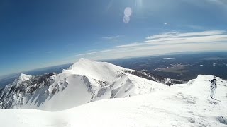 Humphreys Peak Summit in the snow  50mph winds Highest point in AZ [upl. by Yesnnyl986]