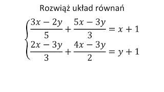 Rozwiąż układ równań liniowych Metoda przeciwnych współczynników [upl. by Bronez]