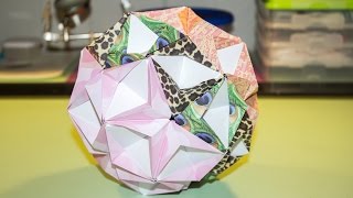 Origami Tutorial StarSea Kusudama [upl. by Aitrop]