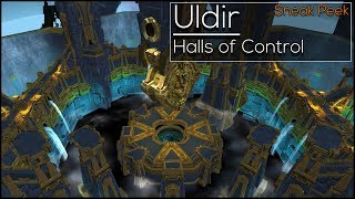 Battle for Azeroth AlphaBeta Uldir Halls of Control  NEW RAID Sneak Peek Environments 4K [upl. by Ramel347]