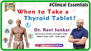 When to take your Thyroid Tablet   DrRavi Sankar Endocrinologist MRCPUK CCT  GIM UK [upl. by Bordiuk853]