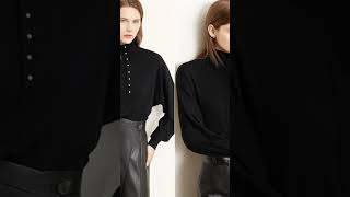 Vireous Womens Minimalist Classic Turtleneck Sweater minimalist fashion fashiontrends [upl. by Patrica]