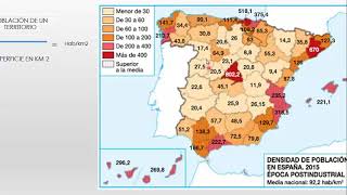 Geografía España EVAU Prácticos tasas natalidad y mortalidad [upl. by Papagena260]