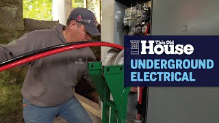 How to Lay Electrical Cable Underground  This Old House [upl. by Alah502]