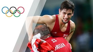 Khinchegashvili wins gold in mens freestyle wrestling 57kg [upl. by Judie]