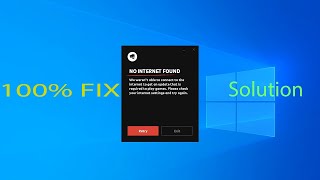 FIX quotNo Internet Foundquot Error in ValorantRiot Games [upl. by Eisus]