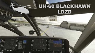 MSFS UH60 Blackhawk on LDZD  AirlandFS Flight Model Test [upl. by Nuli]