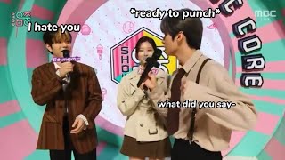 Straykids MC Leeknow and Seungmin being a chaotic duo [upl. by Hurless932]