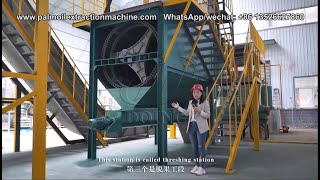 Small scale palm oil processing mill palm oil extraction machine video [upl. by Catto]