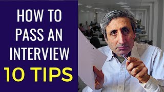 HOW TO PASS A JOB INTERVIEW The top 10 tips [upl. by Ashwin174]