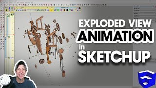 Creating an EXPLODED VIEW ANIMATION in SketchUp using Animator [upl. by Malcah114]