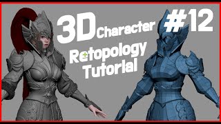 Johnnny 3D  12  3D Character Modeling ReTopology tutorial  Topogun3D maxZbrush [upl. by Stesha45]