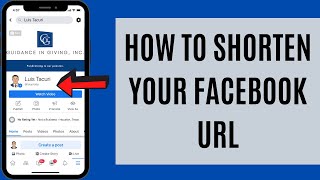 How to shorten or change your Facebook Page URL [upl. by Kire]