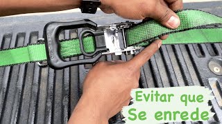 Como Usar Una Cinta Con Tensor De Trinquete Rachet strap [upl. by Alleira]