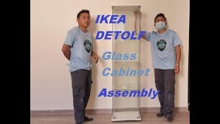 IKEA DETOLF Glass Cabinet Assembly [upl. by Jerrome]