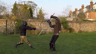 Zweihander vs longsword HEMA [upl. by Worthy313]