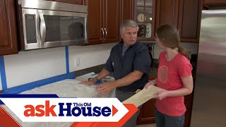 How to Install a Simple Tile Backsplash  Ask This Old House [upl. by Keslie785]