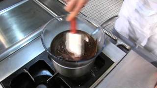 How to melt chocolate over a bain marie [upl. by Lari]