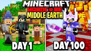 I Survived 100 Days in Middle Earth on Minecraft Heres What Happened [upl. by Ainessej]