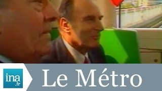 François Mitterrand inaugure le métro Quatre Cantons à Lille  Archive INA [upl. by Jehias629]