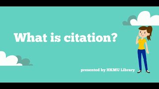 What is citation [upl. by Llerdnam]