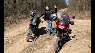 Honda Transalp 650 and 600 endurance offroad run 130 km [upl. by Angelis]