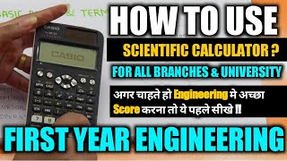 HOW TO USE SCIENTIFIC CALCULATOR   FOR ALL BRANCHES AND UNIVERSITY  LATEST UPDATED CALCULATOR [upl. by Gipps]