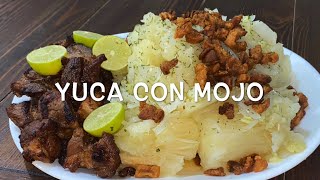 Yuca Con Mojo Al Estilo Cubano  Cocina Con Fujita [upl. by Ahsuat]