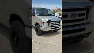 Honest breakdown of an inexpensive Ford Econoline lift that fits a 26575r16 with no cutting fenders [upl. by Eloci524]